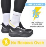 JACKSHIBO Mens Wide Toe Box Slip in Hands Free Shoes,Slip on Arch Support Wide Sneakers,Thick Cushioning Stability Running Orthopedic Zero Drop SoleWalking Sneakers - Image 3