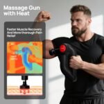 Massage Gun with Heat,Deep Tissue Massager with 12MM Amplitude, Professional Massager for Pain Relief,Portable Percussion Muscle Massage Gun for Back, 2025 Gifts,FSA/HSA Eligible - Image 3