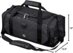 Gym Duffle Bag Backpack Waterproof Sports Duffel Bags Travel Weekender Bag for Men Women Overnight Bag with Shoes Compartment Black - Image 10
