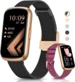 Fitness Tracker, 24/7 Heart Rate Monitor Watch, 1.47" Fitness Watches for Women with 24 Sport Modes, Androdi Smart Watches for Women/Men, IP68 Step Tracker, Pedometer, Gift - Image 2