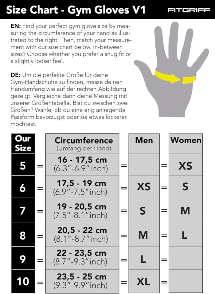 Fitgriff® Workout Gloves (Padded) for Men & Women - Fingerless Gym Gloves for Weight Lifting, Training - Full Palm Protection - Image 6