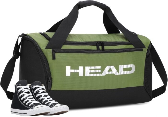 HEAD 45L Waterproof Tennis Duffel Bag for Men, Large Capacity Sports Gym Bags with Shoes Compartment, Lightweight Crossbody Duffle Bag for Business/Workout/Fitness/Weekender/Overnight - Image 2