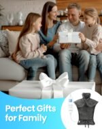 RENPHO Electric Heating Pad for Back Pain Relief, Birthday Gifts for Women Men Mom Dad, FSA HSA Eligible, Large Heat Pad for Neck and Shoulders, Fast Heating, 24"x33", ETL Certified, Gray - Image 4