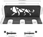 Kipika Versatile Wall Mounted Barbell Holder with Hooks Storage Rack for Barbell Bars Holds Under 33mm Bar Size and Fitness Accessories Space-Efficient Gym Organization for Home & Commercial Use - Image 7