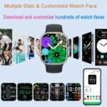 Smart Watch - 2.09" Smartwatch Fitness Tracker with Blood Oxygen Heart Rate Sleep Monitor, Local Music, Answer/Make Calls, Exercise Modes IOS Android Phones Compatible for Men Women Kids (Black) - Image 8