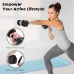 Adjustable Dumbbell Set, 4 in 1 Free Weights Dumbbells Set for Women, Weights for Women at Home, 2lb 3lb 4lb 5lb with TPU Soft Rubber Handle for Home Gym Exercise Training - Image 4