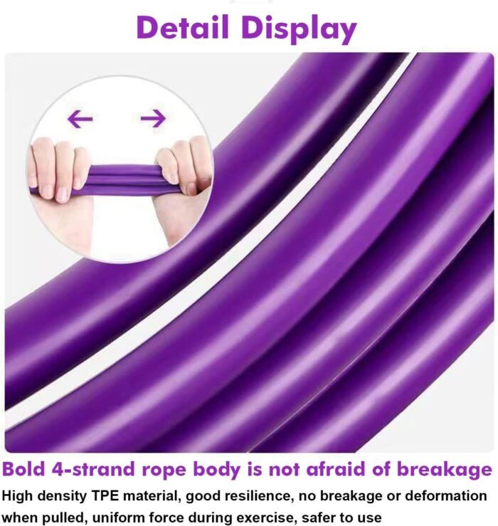 21 Fitness Resistance Bands-4 Tube Pedal Ankle Puller, Stirrup Puller for Exercise - Image 4