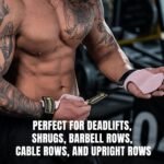 MANUEKLEAR Gym Straps Weight Lifting, Double Leather Lifting Straps for Men Deadlift with Cushion Wrist Loop, Gym Lifting Wrist Wraps for Weightlifting - Image 4