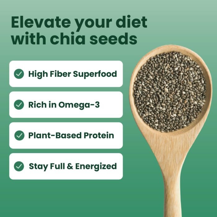 Sanar Naturals Chia Seeds - Omega-3, Protein, Fiber Supplement - GLP-1 Support - Keto and Paleo Friendly - Vegan, Non-GMO, Gluten Free, 10 oz - Image 4