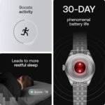 Withings ScanWatch Nova Brilliant Health Smart Watch for Women/Men with ECG, SPO2, Temperature, Sleep, Respiratory Health, Menstrual Cycle Tracker, 30D Battery - Image 7