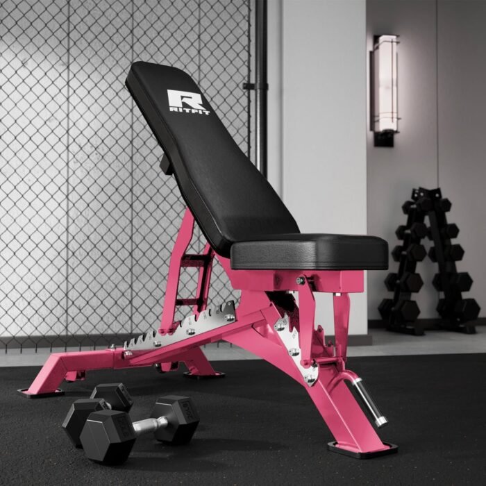 RITFIT Adjustable Weight Bench with Multiple Back Positions for Full Body Workouts, Incline, Decline, and Flat Settings for Home Gym Strength Training, 1300LB Capacity - Image 8