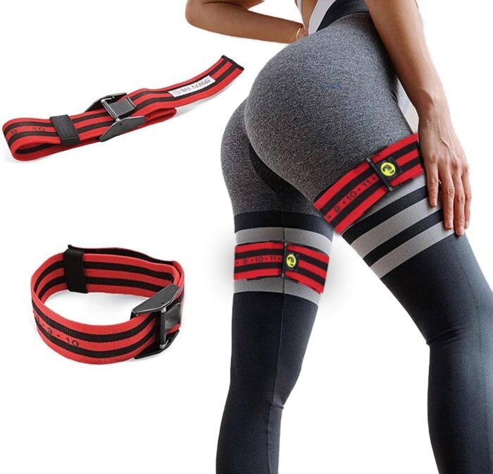 Blood Flow Restriction Bands for Women & Men, Booty Bands for Buttock Building, Occlusion Training Straps for Glutes, HIPS & Legs to Increase Muscle Mass, Fitness Resistance Bands for Home Workouts - Image 2
