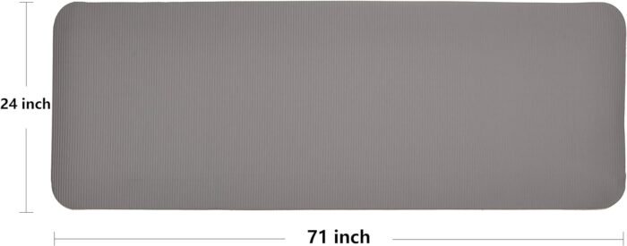 All Purpose 1/2-Inch Extra Thick High Density Anti-Tear Exercise Yoga Mat and Knee Pad with Carrying Strap, Multiple Colors - Image 6