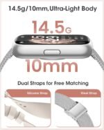 Slim Fitness Tracker, Smart Watches for Men/Women with Heart Rate/Blood Oxygen/Sleep Monitor, IP68 Waterproof Activity Trackers and Smart Watch for Phones with Step Tracker, Pedometer for Women Men - Image 5