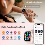Smart Watch for Women, 2025 New Smartwatch (Answer/Make Call) for iPhone/Android, 1.85" HD Dynamic Dial Fitness Tracker with 110+ Sport Modes, Sleep/Health Monitor, IP68 Waterproof, with 2 Bands - Image 8