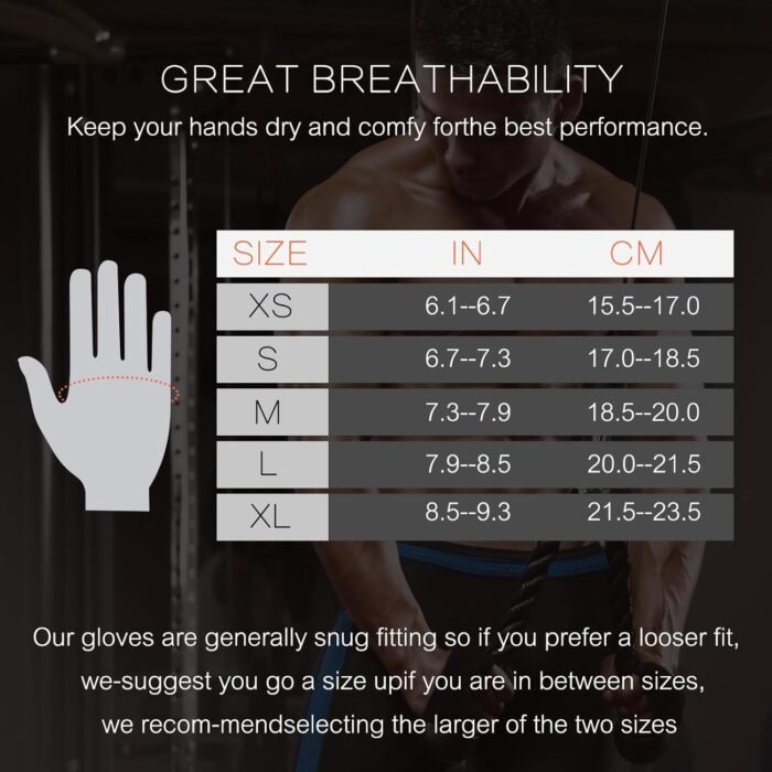 Sunnex Gym Gloves for Women & Men - Fingerless Workout Gloves for Weightlifting, Lightweight Breathable Fitness for Sports and More - Image 3