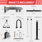 LAT Pulldown Attachments Pulley System Gym Tricep Rope Pull Down Training Cable Machine LAT Pulldown Machine for Home Gym - Image 3