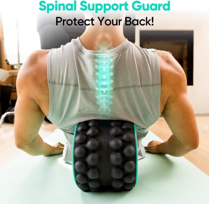 FitBeast Back Roller, Back Wheel Foam Roller - Targeted Muscle Roller for Deep Tissue Massage, Back Stretcher - Image 4