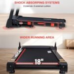 15% Auto Incline Treadmills for Home, 10 MPH Speed, 3.0 HP Foldable Treadmill, 18" Wider Belt, 36 Programs, Running Treadmills for Home with Bluetooth APP - Image 5