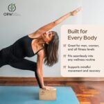 ORW OREN’S Natural Cork Yoga Block – 9”x6”x3”, 1.5 lbs – Heavyweight, Non-Slip, Eco-Friendly Support for Balance, Stretching, Pilates & Fitness – Dense Yoga Prop for All Levels - Image 6