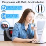 Papillon Shiatsu Back and Neck Massager with Heat, Deep Tissue Kneading,Electric Massage Pillow for Back,Shoulders,Legs,Foot,Body Muscle Pain Relief,Use at Home,Car,Office - Image 3