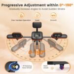 FEIERDUN 2025 Updated Leg Stretcher, Leg Stretcher Machine for Flexibility and Relieving Hip Tightness, Heavy Duty Split Machine Stretcher for Home Gym Split Machine Training Fitness - Image 5