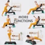 leikefitness Multifunctional Aerobic Deck with Cord Workout Platform Adjustable Dumbbell Bench Weight Bench Professional Fitness Equipment for Home Gym - Image 4