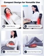 Shiatsu Back and Neck Massager with Heat – Deep Kneading Massage Pillow for Relaxation – Corded Design for Full Body Use – Gift for Loved Ones - Image 6