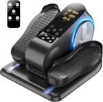 Under Desk Elliptical Machine - Upgraded Model, Ellipse Leg Exerciser for Seniors Fully Assembled, Quiet & Portable,Electric Seated Pedal Exerciser with Remote Control & 12 Adjustable Speeds - Image 2
