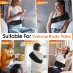 Electric Heating Pad for Back, FSA HSA Eligible, XL Cordless Heated Back Belt Wrap with 3 Heating and 3 Vibration Modes, 5000mAh Battery Operated Lower Back Massager, Heated Pad for Back - Image 9
