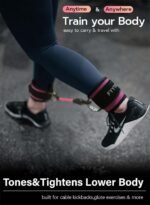 Ankle Resistance Bands with Cuffs, Women Workout for Home Gym, Glutes Exercise at Home, Ankle Strap for Cable Machines Women, Shaping The Perfect Butt. - Image 4