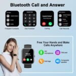 Smart Watch, 1.91" HD Smartwatch for Men Women (Answer/Make Call), 2025 Fitness Watch Heart Rate/Activity/Step/Sleep Monitor, IP68 Waterproof 110+ Sport Mode, Step Counter Black - Image 4