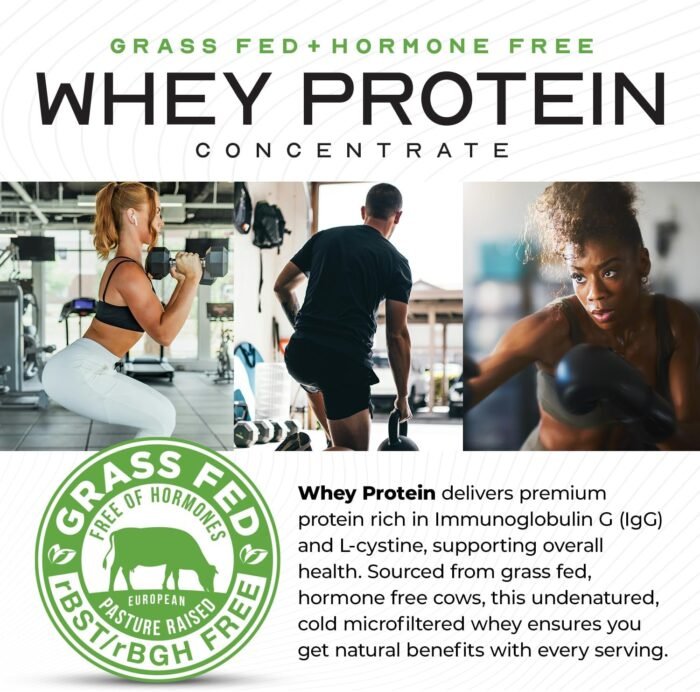 Muscle Feast Grass-Fed Whey Protein Concentrate Powder, All Natural, Hormone Free Pasture Raised Whey Protein Powder for Women & Men, Clean, Non-GMO & Gluten Free Whey Concentrate - Vanilla, 5lb - Image 5