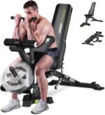 Weight Bench, Workout Bench for Home Gym with 1200 LBS Capacity, Adjustable Weight Bench with Heavy Duty Leg Extension and Preacher Pad, Gym Bench Incline Flat Decline for Bench Press Full Body Strength Training - Image 2