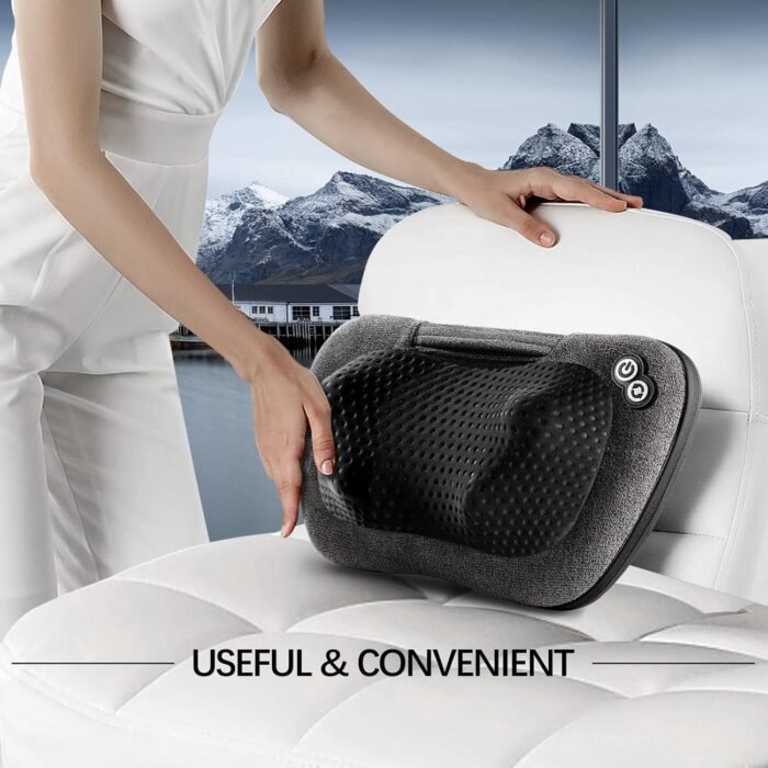 VIKTOR JURGEN Back Massager, Neck Massager with Heat, Massage Pillow Gifts for Men & Women, Electric Shiatsu Back Massager, Deep Kneading Shoulder Massager for Full Body Muscle,Massage at Home, Car - Image 9