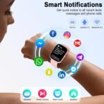 Smart Watch for Women, 1.91"HD Smartwatch (Answer/Make Call), 2025 Fitness Activity Trackers Heart Rate/Sleep Monitor/SpO2, Pedomete IP68 Waterproof,110+ Sport Mode, Watches Women for Android iOS Pink - Image 4