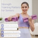 EAST MOUNT Adjustable Dumbbells 5 lb Dumbbells Set of 2 / Pair 10 lb Total Free Weights 6 in 1 Women Hand Weights for Home,Office,Gym Exercise Training 2lb 3lb 4lb 5lb Fast Adjust - Image 3