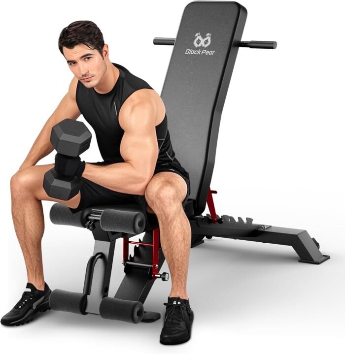 Adjustable Weight Bench - Workout Foldable Strength Training 1300lb Capacity Heavy Duty Weight Benches for Home Gym Exercises Incline Flat Decline Sit-Ups Full Body Workouts - Image 2