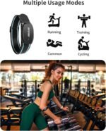 iGPSPORT Heart Rate Monitor Armband HR70, Bluetooth 5.0 ANT+ arm Heart Rate Monitor, 65H Battery Life and HR Zone LED Indicator (Black) - Image 4