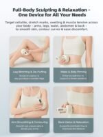 Lymphatic Drainage Massager & Anti Cellulite Massage Tool, Helps Reduce Stretch Marks & Cellulite, for Legs, Arms & Belly, Body Sculpting Machine with Microcurrent, Light, Heat & Vibration - Image 6
