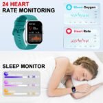 Smart Watch (Answer/Make Calls), 1.96"HD Smartwatch for Men Women 113+ Sport, 2025 Fitness Activity Tracker with Heart Rate Monitor, Sleep Trackers, Pedometer, IP68 Waterproof for Android iOS Green - Image 7