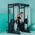RitKeep PMAX 5600 Home Gym SmithΔ Machine, 6-in-1 Strength Training System with 326lb Dual Weight Stacks, Multi-Accessories Including Chin-up, Dip Bar, Low Row and Landmine. - Image 9
