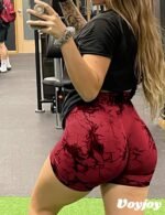 VOYJOY Women Workout Shorts 3.6" Scrunch Butt Lifting Gym Shorts Seamless Yoga Biker Shorts - Image 6