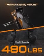 Dumbbell Rack Stand Only, Weight Rack for Dumbbells Compact A-Frame Home Gym Space Saver (480/800 LBS Weight Capacity, 2025 New Version) - Image 4