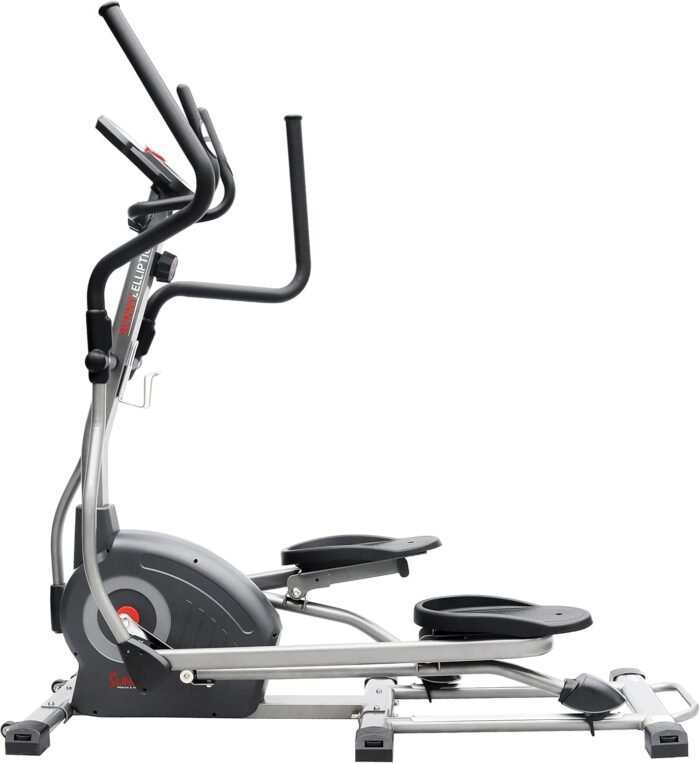 Sunny Health & Fitness Elliptical Trainer Machine w/Built-in Pulse Sensor, Low Impact Cardio Exerciser & Full-Body Cross Training for Home, Optional Free SunnyFit App Link & Electric w/300LB Load - Image 9