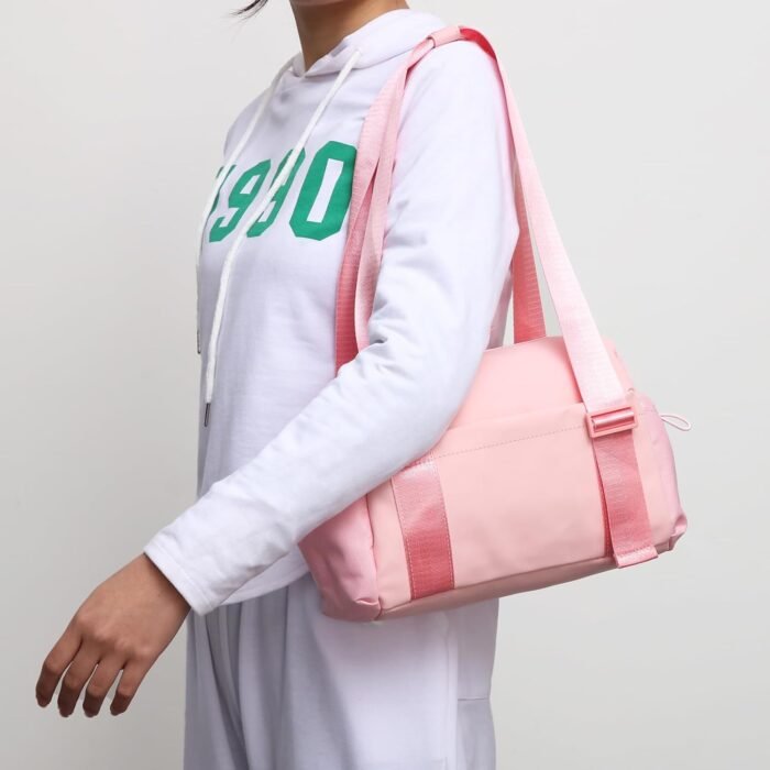Didida Small Gym Bag for Women Girls,Waterproof Mini Gym Bag with Wet Compartment,Small Duffle Bag for Workout Sport Travel Weekender,Pink - Image 6