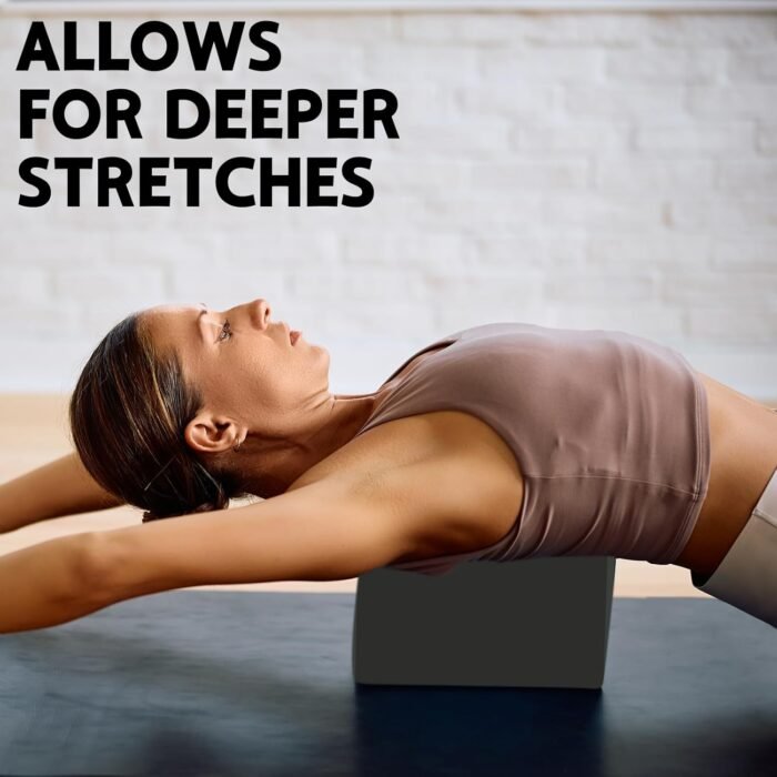 Yoga Block - Supportive Latex-Free Eva Foam - Soft Non-Slip Surface with Beveled Edges for Yoga, Pilates, Meditation - Yoga Accessories for Stability, Balance, Deepen Stretches - Image 5