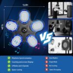 COUOMOXA 2025 Punching Bag for Adult: Electronic Music Boxing Machine - Punching Pad Smart Bluetooth Workout Wall Mounted - Gifts for Home Office - Image 5
