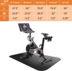 Treadmill Mat,Bike Mat,Stationary Bike Mat,Foldable Treadmill Mat for Hardwood Floors and Carpet.for Exercise Bike,Exercise Equipment Indoor Cycles,Rowing Elliptical (23.6" X 47.5") - Image 3