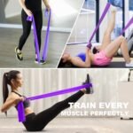 Pilates Ring Fitness Circles Set, High Resistance Yoga Ring Pilates Equipment Set for Women Includes Pilates Ring, 9 Inch Small Exercise Ball, 5 Resistance Bands at Home Pilates Workout Set - Image 4